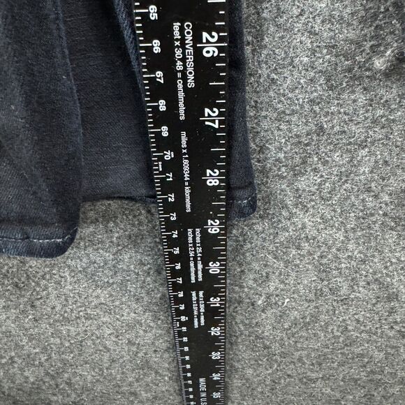 Rag & Bone Yuki Jeans Women's 26 Black Navy Coal Bar Skinny Stretch Slit - Picture 7 of 13